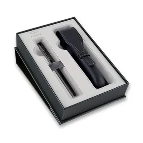 Parker Premier Monochrome Black PVD Füllfederhalter, Geschenkset mit Etui